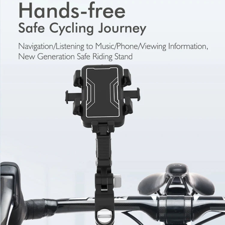 Motorcycle Bicycle Outdoor Cycling Navigation Phone Holder, Style: Handlebage Bracket