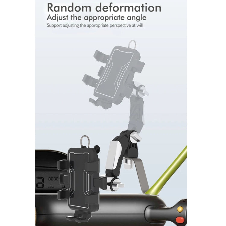 Motorcycle Bicycle Outdoor Cycling Navigation Phone Holder, Style: Handlebage Bracket