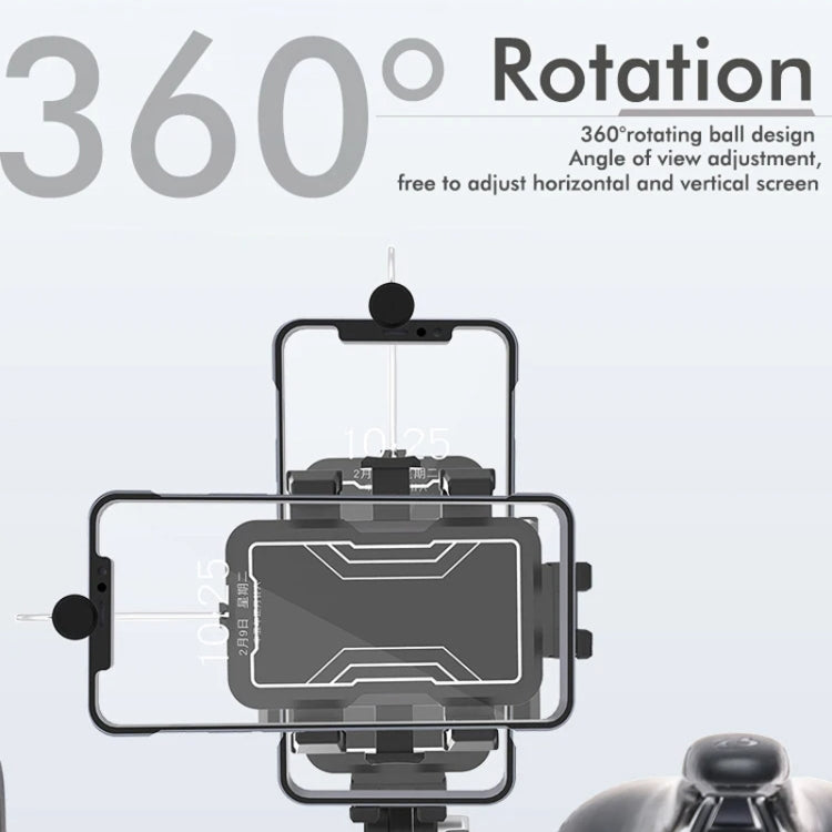 Motorcycle Bicycle Outdoor Cycling Navigation Phone Holder, Style: Rearview Mirror Bracket
