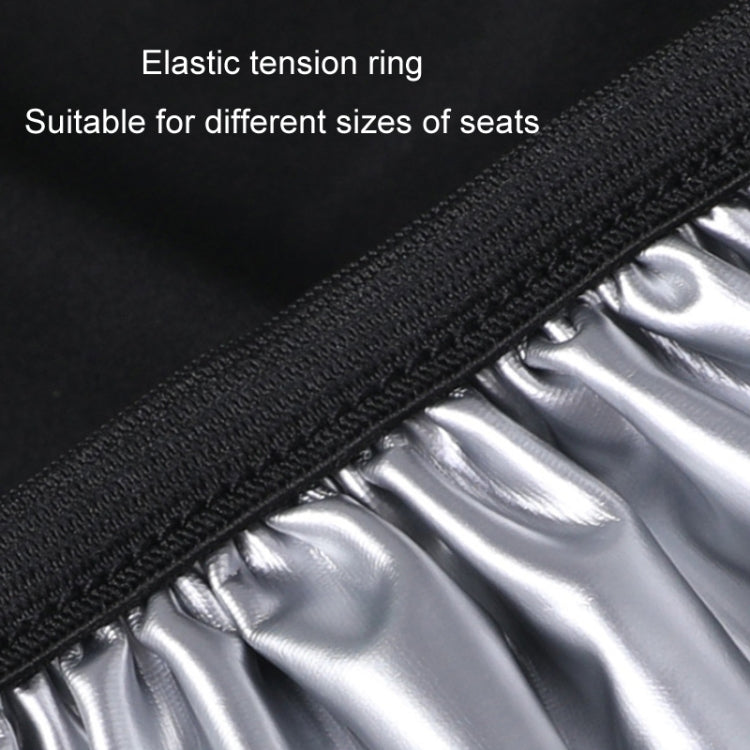 Electric Bike Waterproof Summer Sun Protection Seat Cushion Protective Cover(Silver)