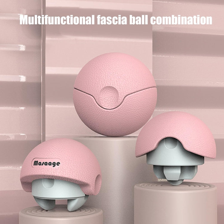 3-in-1 Multifunctional Fitness Yoga Massage Fascia Ball Cervical Meridian Massager(Pink)