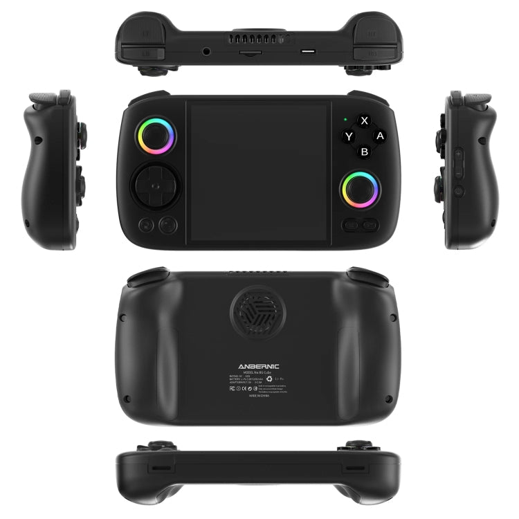 ANBERNIC RG Cube Retro Handheld Game Console With 3.95 Inch Screen T820 CPU Android 13 RGB Light With 128G TF Card(Gray)