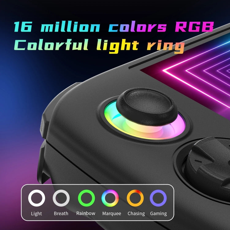 ANBERNIC RG Cube Retro Handheld Game Console With 3.95 Inch Screen T820 CPU Android 13 RGB Light With 128G TF Card(Black)