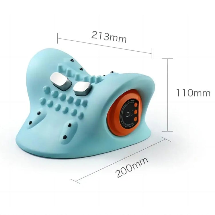 JJ-001 EMS Hot Compress Pulse Multifunctional Shoulder and Neck Massager(Blue)