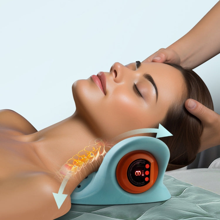 JJ-001 EMS Hot Compress Pulse Multifunctional Shoulder and Neck Massager(Blue)