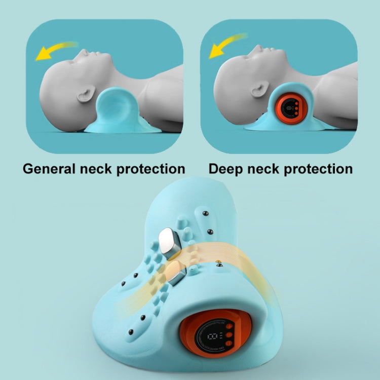 JJ-001 EMS Hot Compress Pulse Multifunctional Shoulder and Neck Massager(Blue)