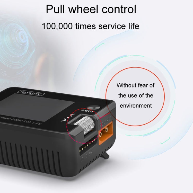 ToolkitRC M7 Boat Model Aviation Li-Po Battery Balance Charger(Black)