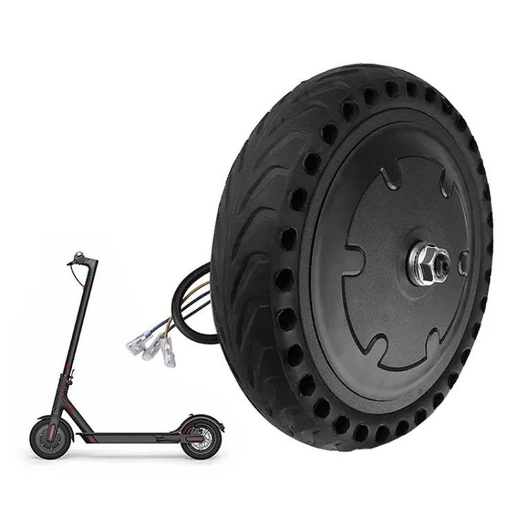 For Xiaomi M365 AIMITE Electrical Scooter Motor 36V 250W Solid Honeycomb Tires(Black)