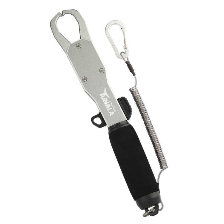 TUNALA Outdoor Push-Pull Aluminum Fish Catcher Multi-Functional Fishing Grip Luya Plier(Grey)