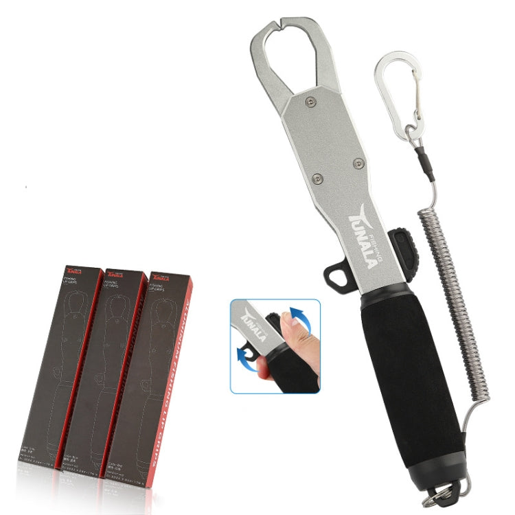 TUNALA Outdoor Push-Pull Aluminum Fish Catcher Multi-Functional Fishing Grip Luya Plier(Red)