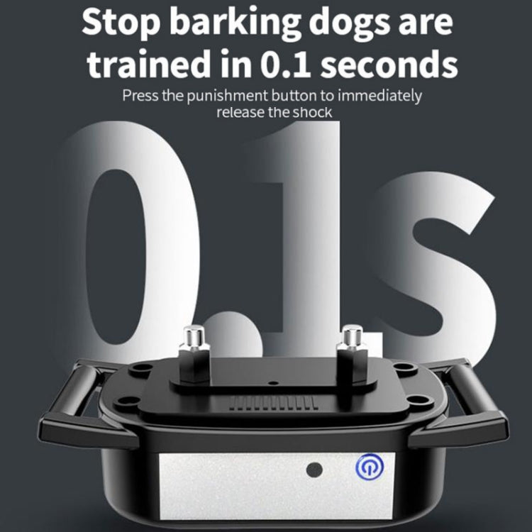 1 Drag 2 Pet Electronic Fence Wireless Dog Trainer Smart Electric Shock Dog Collar(Black)
