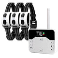1 Drag 3 Pet Electronic Fence Wireless Stop Barker Outdoor Dog Collar Remote Control Dog Trainer(White)