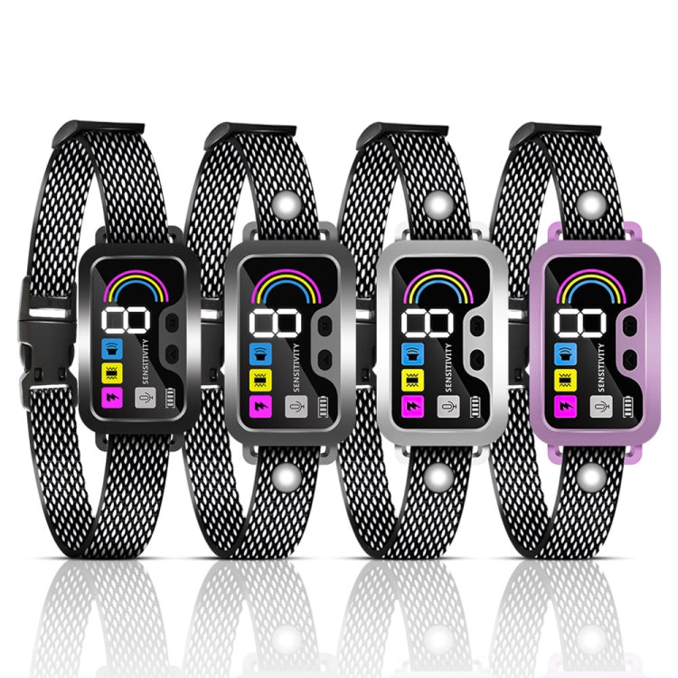 Color Screen Stop Bark Dog Trainer Anti Barking Pet Supplies(Dark Gray)