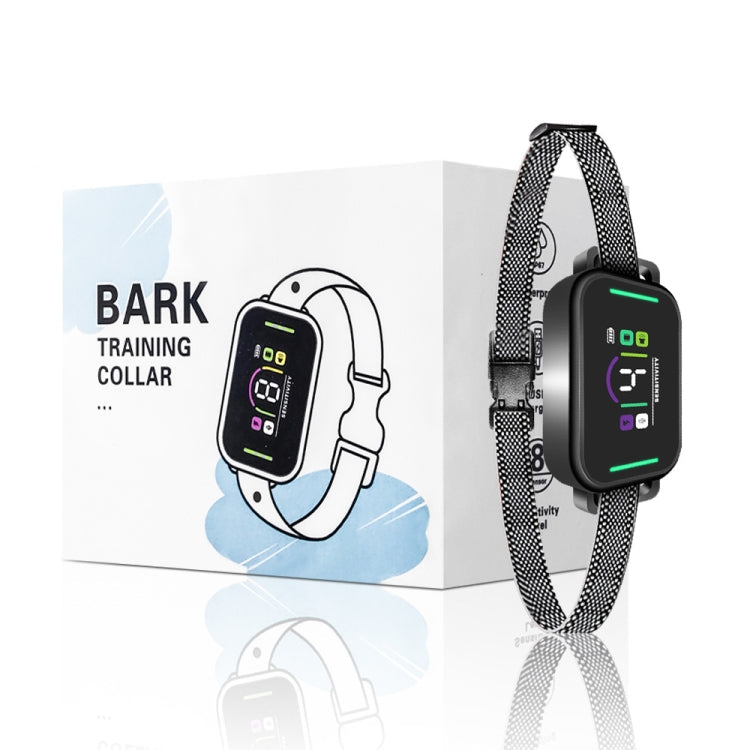 Color Screen Stop Bark Dog Trainer Anti Barking Pet Products(Black)
