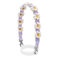 For 16-40oz Stanley Mug Lanyard Silicone Loop Boho Daisy Cute Flower Hand-Woven Mug Cover(Purple)
