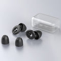 Silicone Sleep Soundproof Noise Reducing Earplugs Swimming Waterproof Earplugs(Black)