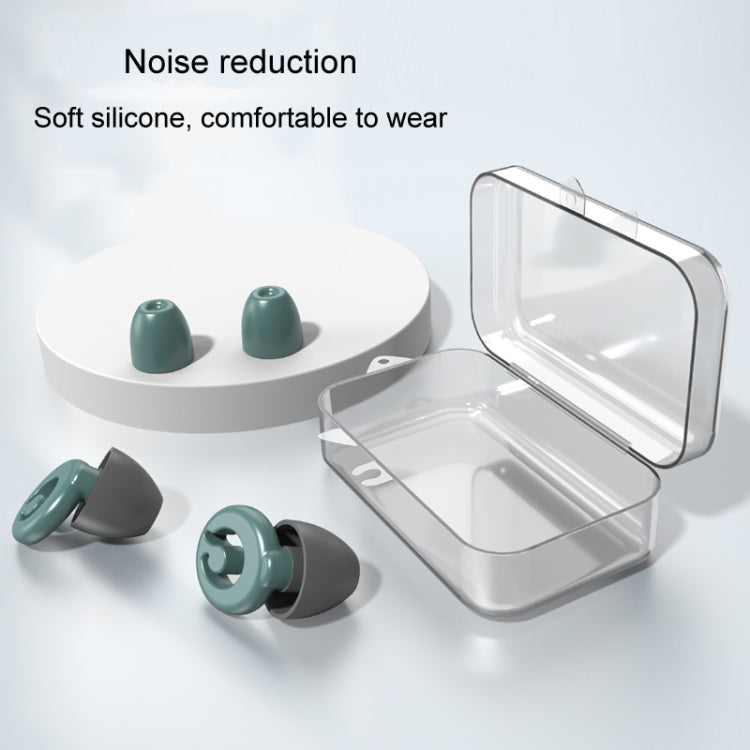Silicone Sleep Soundproof Noise Reducing Earplugs Swimming Waterproof Earplugs(Black)