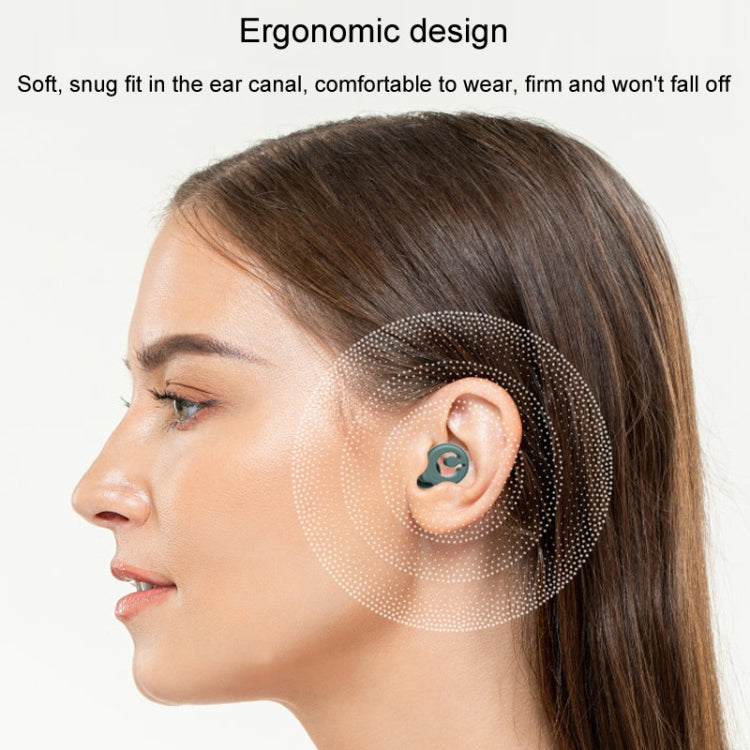 Silicone Sleep Soundproof Noise Reducing Earplugs Swimming Waterproof Earplugs(Green)