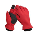 1pair Rocker Fleece Winter Warm Anti-Slip Gloves Outdoor Riding Sports Gloves, Size: S(Red)