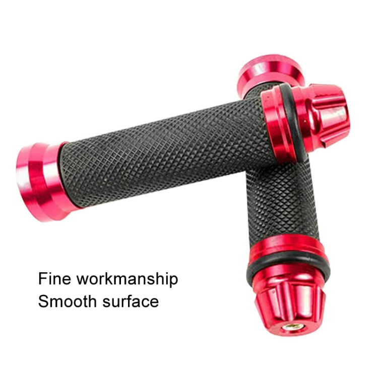 1pair 22mm Motorcycle Universal Handlebar Rubber Cover Oiler CNC Modified Handlebar Grips(Green)