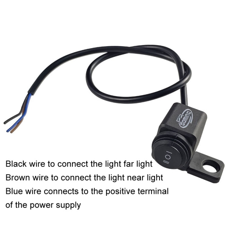 domino Motorcycle Electric Bike Headlight Switch Rearview Mirror Modification Left / Right Universal Switch