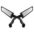 1pair Motorcycle Modification Accessories Invisible Wing Mirror Motorcycle Universal Adjustable Rearview Mirror(Black)