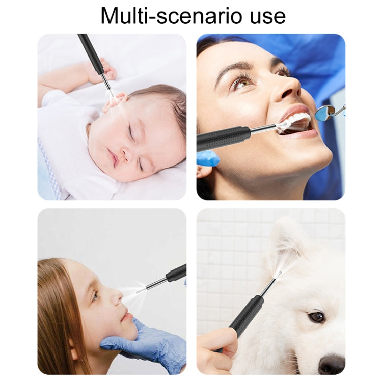Household Visual Ear Excavator High-Definition Ear Wax Removal Picking Stick(White)