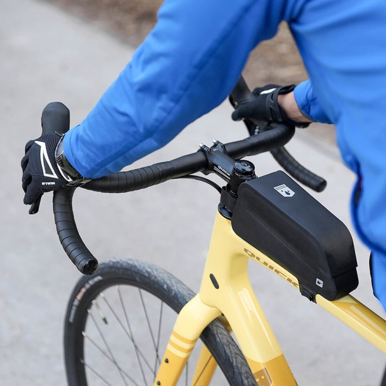 Rhinowalk K33 1.2L Outdoor Cycling Magnetic Waterproof Knob Fixed Bicycle Top Tube Bag(Orange)