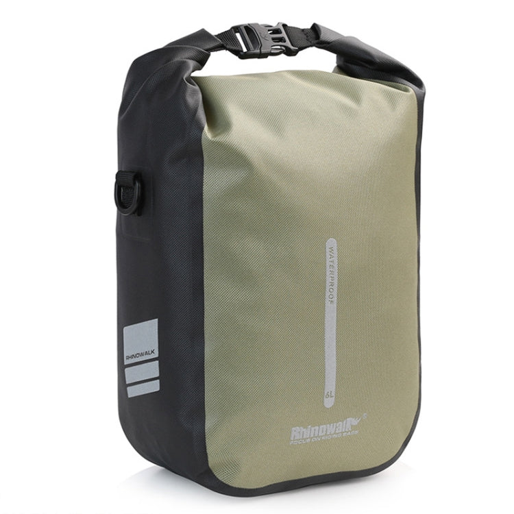 Rhinowalk RK406 6L Outdoor Cycling Quick-release Buckle Waterproof Bicycle Front Fork Bag(Green)