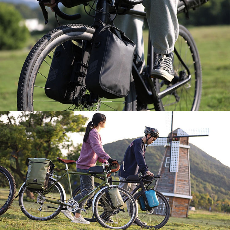 Rhinowalk RK406 6L Outdoor Cycling Quick-release Buckle Waterproof Bicycle Front Fork Bag(Orange Red)