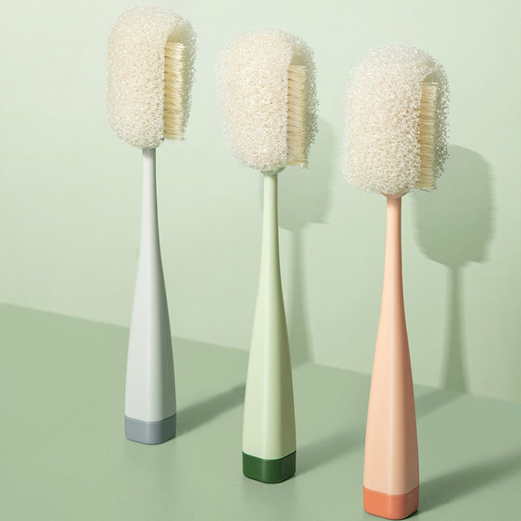 Long Handle Removable Sponge Mug Brush Household Cup Cleaning Brush(Green)