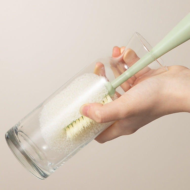Long Handle Removable Sponge Mug Brush Household Cup Cleaning Brush(Green)