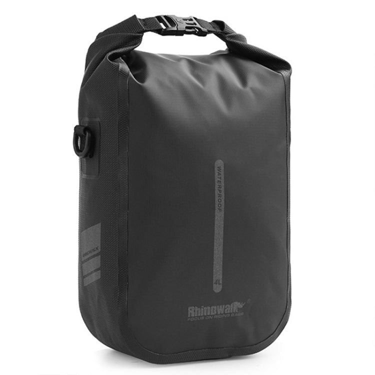 Rhinowalk RK404 4L Outdoor Cycling Quick-release Buckle Full Waterproof Bicycle Front Fork Bag(Black)
