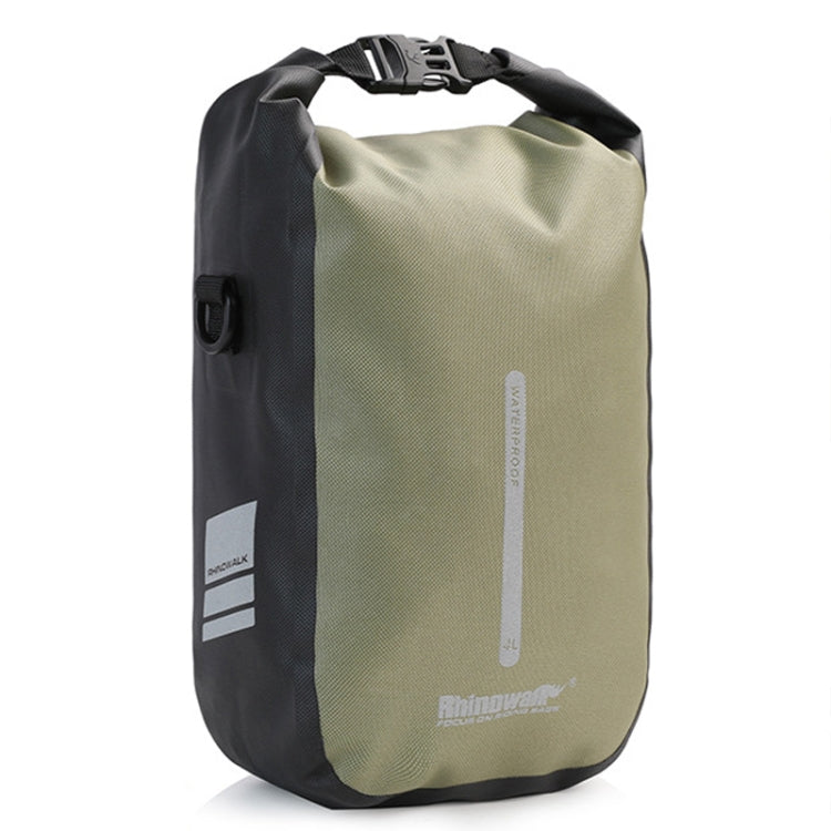 Rhinowalk RK404 4L Outdoor Cycling Quick-release Buckle Full Waterproof Bicycle Front Fork Bag(Green)