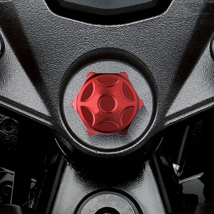 Motorcycle Light Bee Uplink Screws Uplink Modification Screws Decorative Cover(Black)