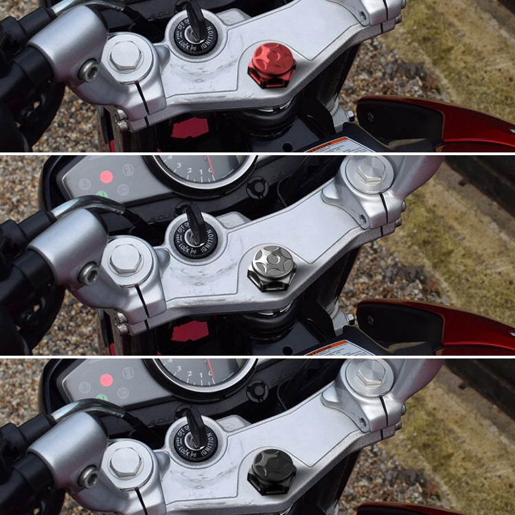 Motorcycle Light Bee Uplink Screws Uplink Modification Screws Decorative Cover(Red)