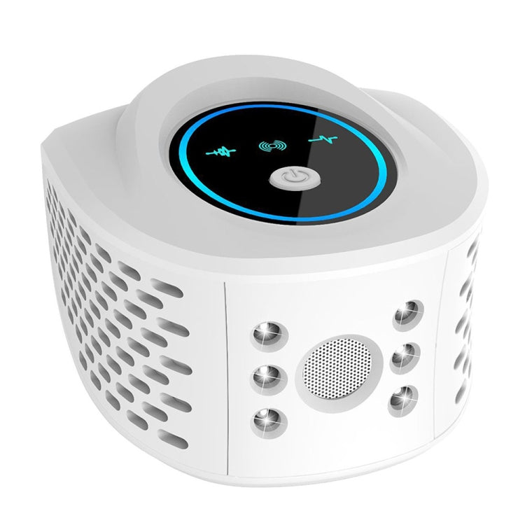 QSQ218 Multifunctional LED Household Indoor High-power Ultrasonic Mouse Repellent UK Plug(White)