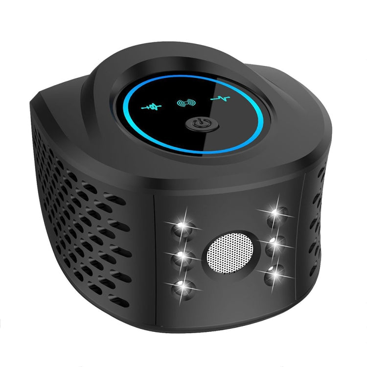 QSQ218 Multifunctional LED Household Indoor High-power Ultrasonic Mouse Repellent UK Plug(Black)