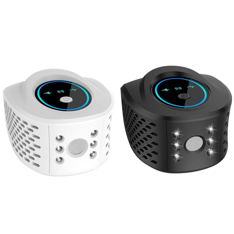 QSQ218 Multifunctional LED Household Indoor High-power Ultrasonic Mouse Repellent UK Plug(Black)