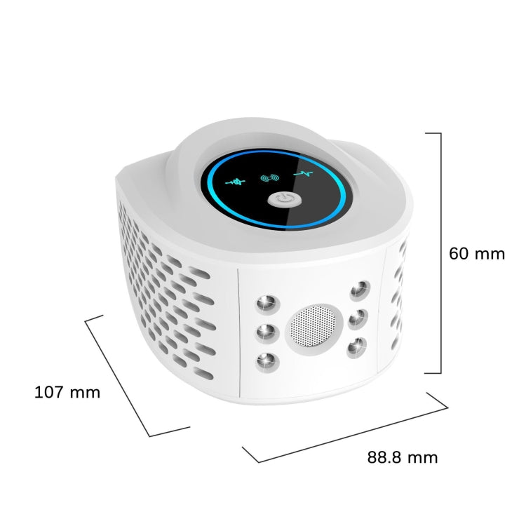 QSQ218 Multifunctional LED Household Indoor High-power Ultrasonic Mouse Repellent US Plug(Black)
