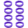 8pcs /Set Luggage Wheel Silicone Protective Cover Swivel Chair Wheel Sound Reducing Cover, Size: Small 4-5cm Wheels(Purple Mixed Blue)