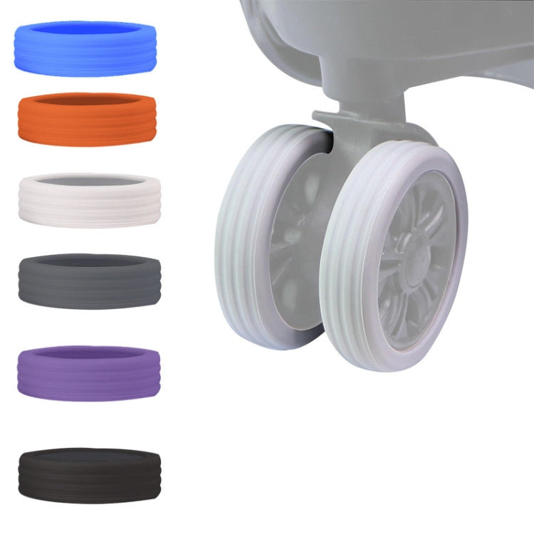 8pcs /Set Luggage Wheel Silicone Protective Cover Swivel Chair Wheel Sound Reducing Cover, Size: Large 5-7cm Wheels(4 Generation Pink)