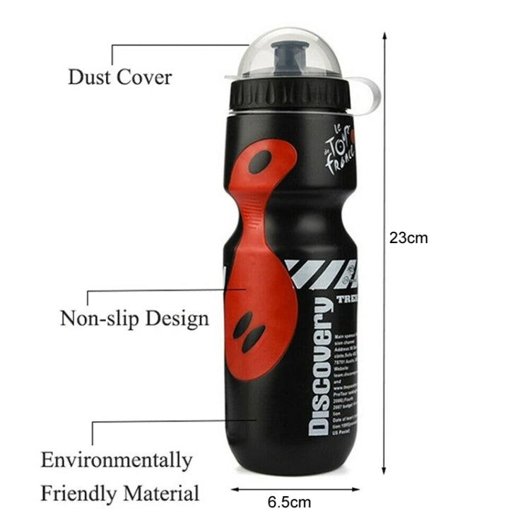 650ml Mountain Bike Water Bottle Set Outdoor Cycling Sports Bottle With V-shaped Holder Cage(Blue)