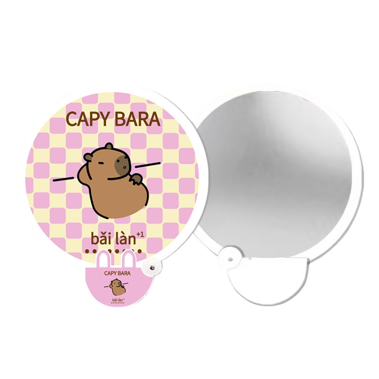 2-In-1 Portable Cute Cartoon Selfie Fill Light Reflector Folding Fan(9)