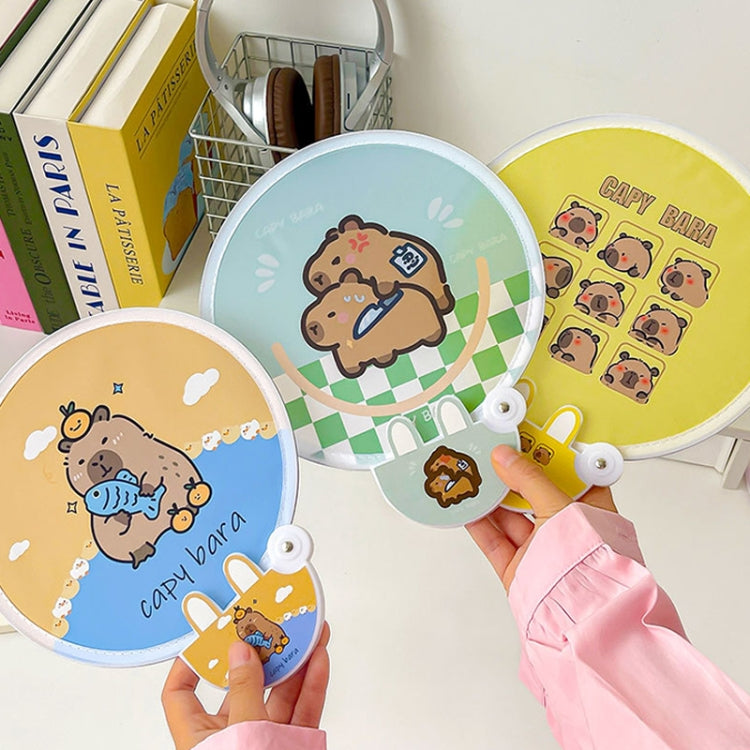 2-In-1 Portable Cute Cartoon Selfie Fill Light Reflector Folding Fan(9)