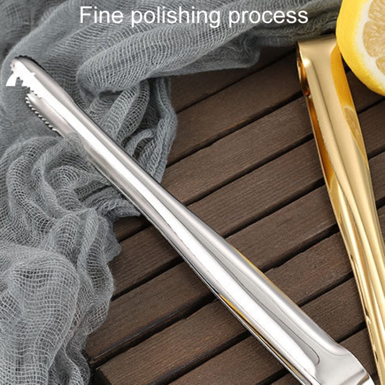 Household 304 Stainless Steel Barbecue Clip Kitchen Extended Food Holders, Model: 19cm Silver