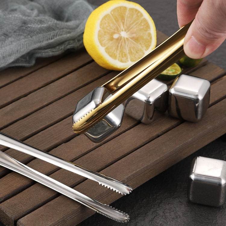 Household 304 Stainless Steel Barbecue Clip Kitchen Extended Food Holders, Model: 30cm Gold