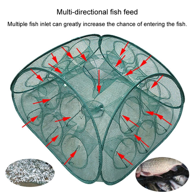 Automatic Folding Fishing Cage Square Fishing Net Shrimp Fishing Gear, Specification: 5 Holes
