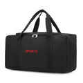 Portable Luggage Bag Canvas Large Capacity Travel Backpack Storage Moving Bag, Size: Large(Black)