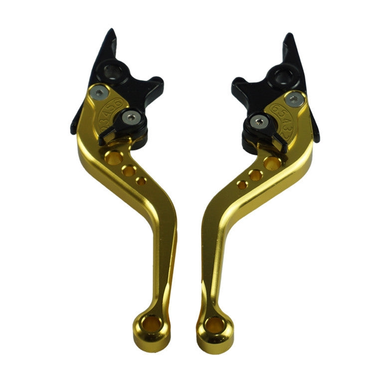 1pair Motorcycle CNC Six Speed Dual Disc Brake Handlebar Cowl Adjustable Electric Bike Brake Lever(Black)
